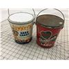 Image 1 : LOT OF 2 FIVE LB TIN CAN PAILS * HAMROCK, LOWNEYS *