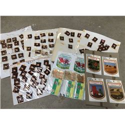 LOT OF CANADA FLAG PINS ETC.