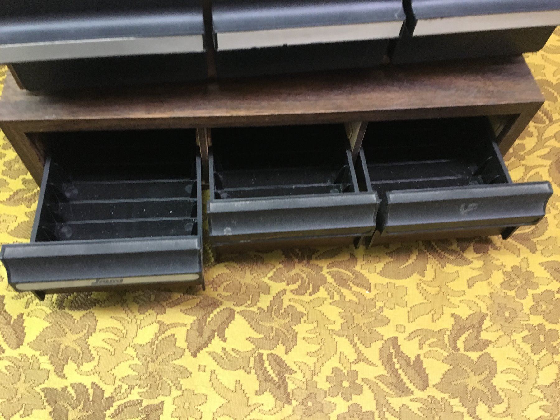 LOT OF 2 CASSETTE TAPE DRAWERS