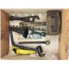 Image 2 : GRAPE BOX WITH OIL SPOUTS, TOOLS ETC
