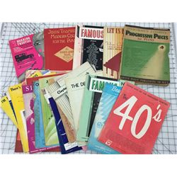 LOT OF VINTAGE PIANO BOOKS AND SHEET MUSIC
