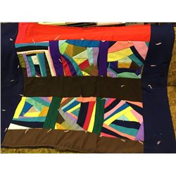 OLD HANDMADE QUILT 54” X 40”