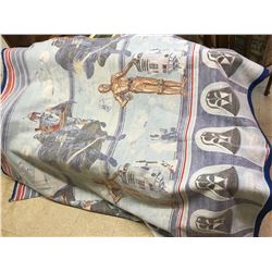 VINTAGE STAR WARS THE EMPIRE STRIKES BACK BLANKET 68” X 84”