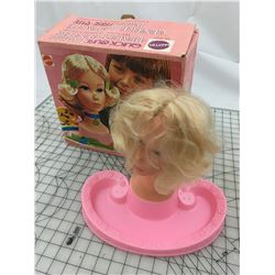 VINTAGE BARBIE QUICK CURL BEAUTY CENTER (HEAD AND BOX ONLY)