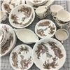 Image 2 : LARGE LOT OLD MILL DINERWARE JOHNSON BROTHERS ENGLAND (SOME CHIPS)