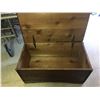 Image 2 : HOMEMADE WOODEN CHEST 34 1/2” X 18” X 17”