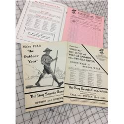 1947-48 BOY SCOUTS ASSOCIATION OFFICIAL CATALOGUE 32 PAGES