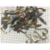 Image 1 : LOT OF OLD BRASS HOOKS, HINGES, DRAWER PULLS ETC.