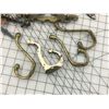 Image 6 : LOT OF OLD BRASS HOOKS, HINGES, DRAWER PULLS ETC.