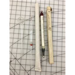 DAIRY CREAM TESTING KIT INCLUDING THERMOMETER (VINTAGE)