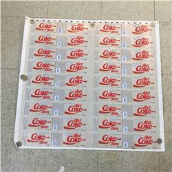UNCUT COKE BOTTLE LABEL * DIET *