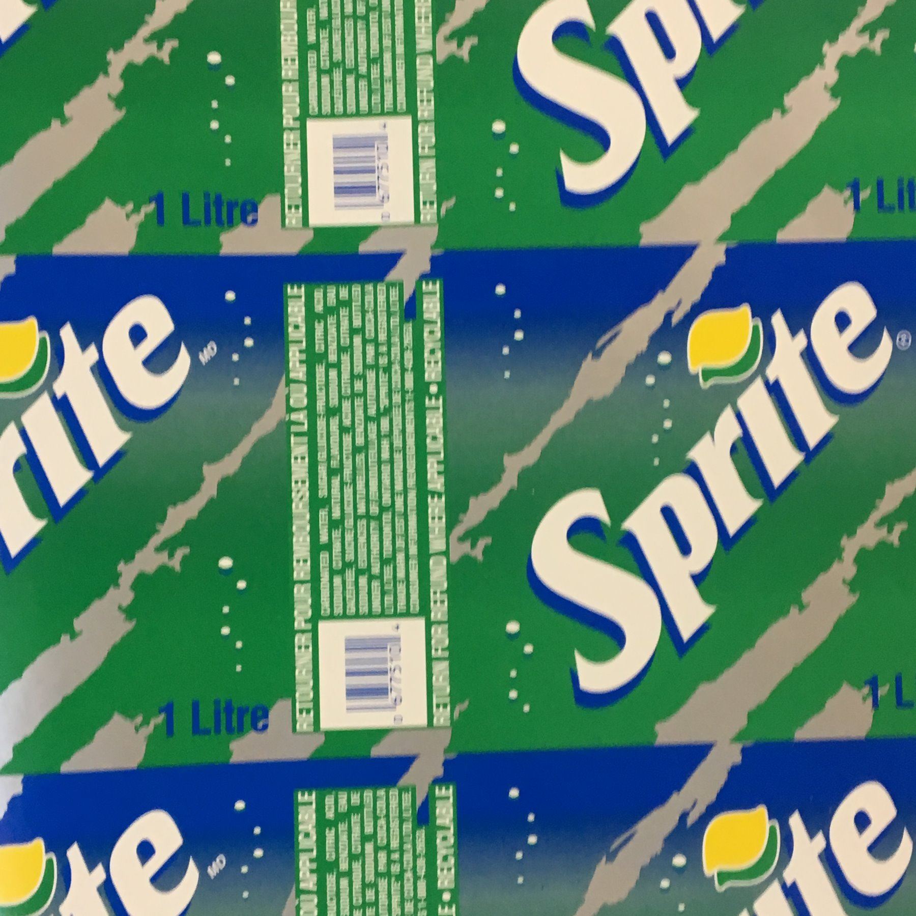 UNCUT COKE BOTTLE LABEL * SPRITE