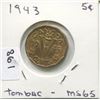 Image 1 : 1943 CNDN 5 CENT PC (TOMBAC)