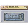 Image 1 : 1954 CNDN 5 DOLLAR BANK NOTE (BANK OF CANADA, BCS-45)