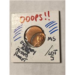 EXTREMELY RARE Error MISSED PLANCET Lincoln Penny MS High Grade