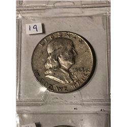 1963 D Silver Franklin Half Dollar Nice Early US Coin