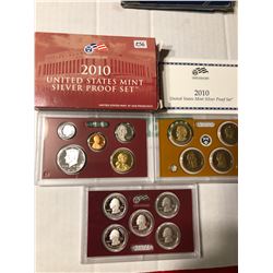 RARE 2010 S SILVER DCAM Proof Set Complete in Original Box with Paperwork