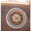 Image 1 : ZZ-CLEARANCE MINIATURE ANTIQUE CAR WIRE RIM WITH TIRE