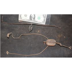 MINIATURE ANTIQUE PASSAGE TO MARSEILLE BLOCK & TACKLE