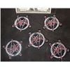 Image 1 : ZZ-CLEARANCE SLAYER LOT OF 5 VINTAGE EMBROIDERED PATCHES