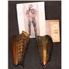 Image 1 : AQUAMAN JUSTICE LEAGUE SCREEN USED GAUNTLETS WITH BTS PHOTO FIBERGLASS