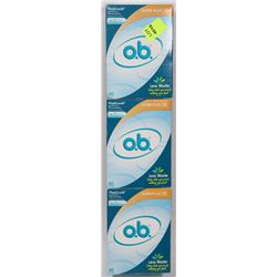 3 BOXES OF OB TAMPONS