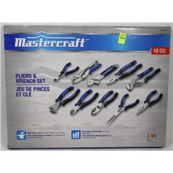 MASTERCRAFT 10PC PLIERS AND WRENCH SET