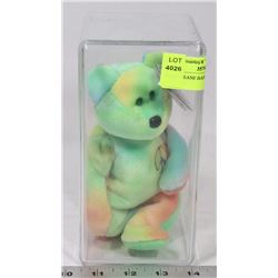 PEACE BEANIE BABY IN CASE,