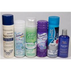 BAG OF ASST SHAVING GEL/CREAM AND MORE