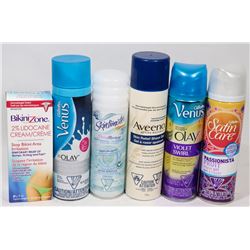 BAG OF ASST SHAVING GEL/CREAM AND MORE