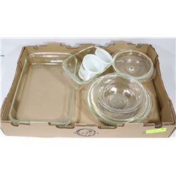 FLAT OF ASSORTED PYREX