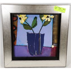 OIL FLORAL PAINTING 15X15