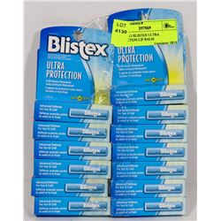 LOT OF 13 BLISTEX ULTRA PROTECTION LIP BALM