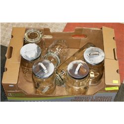 LOT OF PANTRY JARS