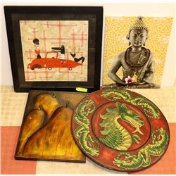 LOT OF 4 ASSORTED PICTURES