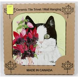 MADE IN CANADA 6" X 6" CERAMIC TILE/ WALL HANGING