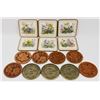 Image 1 : BUNDLE OF ASSORTED VINTAGE COASTERS INCLUDING