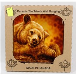 MADE IN CANADA 6" X 6" CERAMIC TILE/ WALL HANGING
