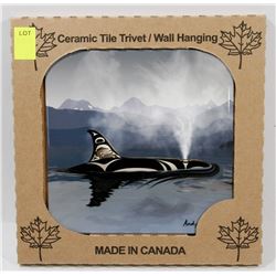MADE IN CANADA 6" X 6" CERAMIC TILE/ WALL HANGING