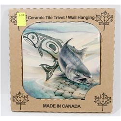 MADE IN CANADA 6" X 6" CERAMIC TILE/ WALL HANGING