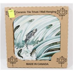MADE IN CANADA 6" X 6" CERAMIC TILE/ WALL HANGING