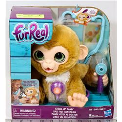 BRAND NEW FUR REAL CHECK UP ANIMATED MONKEY