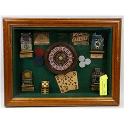 VINTAGE SHADOW BOX 3D CASINO