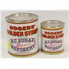 Image 1 : VINTAGE ORIGINAL NM 21LB & 5LB ROGERS SYRUP CANS.