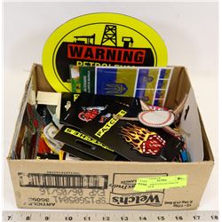 BOX W/LARGE COLLECTION OF STICKERS &