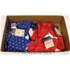 Image 1 : BOX WITH 2 NEW BIKINI SETS - 1 BLUE & 1 RED,