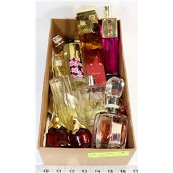 BOX OF PERFUMES INCL. WHITE SHOULDERS,