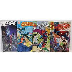 LOT OF 4 COMICS, INCLUDES 3 SEALED # 1"S