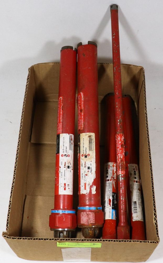 5 ASSORTED HILTI CORING BITS
