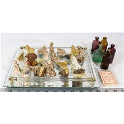 VINTAGE LOT RED ROSE TEA